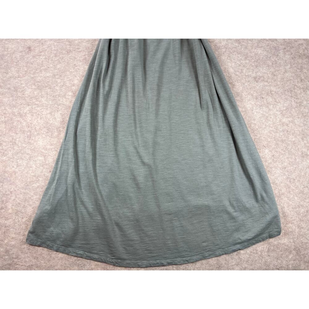 GAP Soft Slub Cami Belted Midi Dress Hi Lo Tweed Green Size Large - Picture 7 of 10